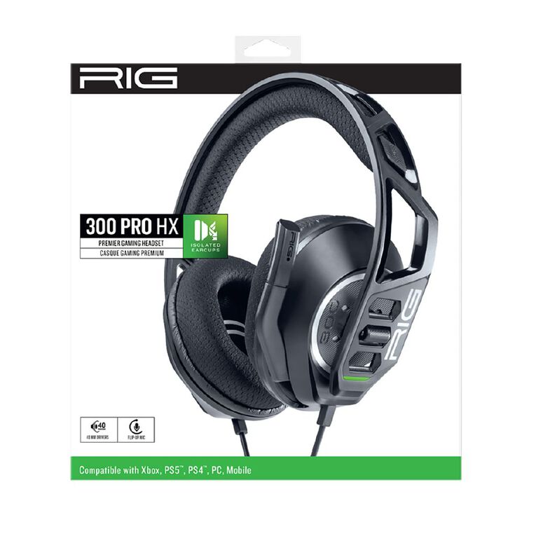 RIG 300 Pro HX Gaming Headset for Xbox Black Black The Warehouse