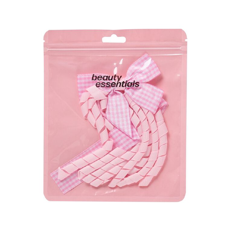 Beauty Essentials Pink Swirl Hair Ties, , hi-res