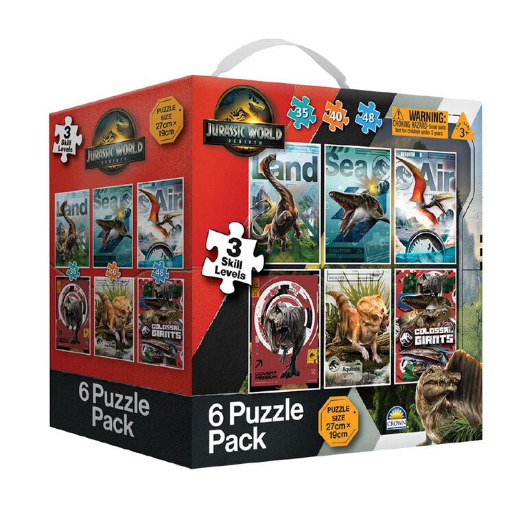 Jurassic World 6 Puzzle Pack, , hi-res