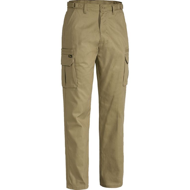 Bisley Workwear Cargo Pants, Khaki, hi-res