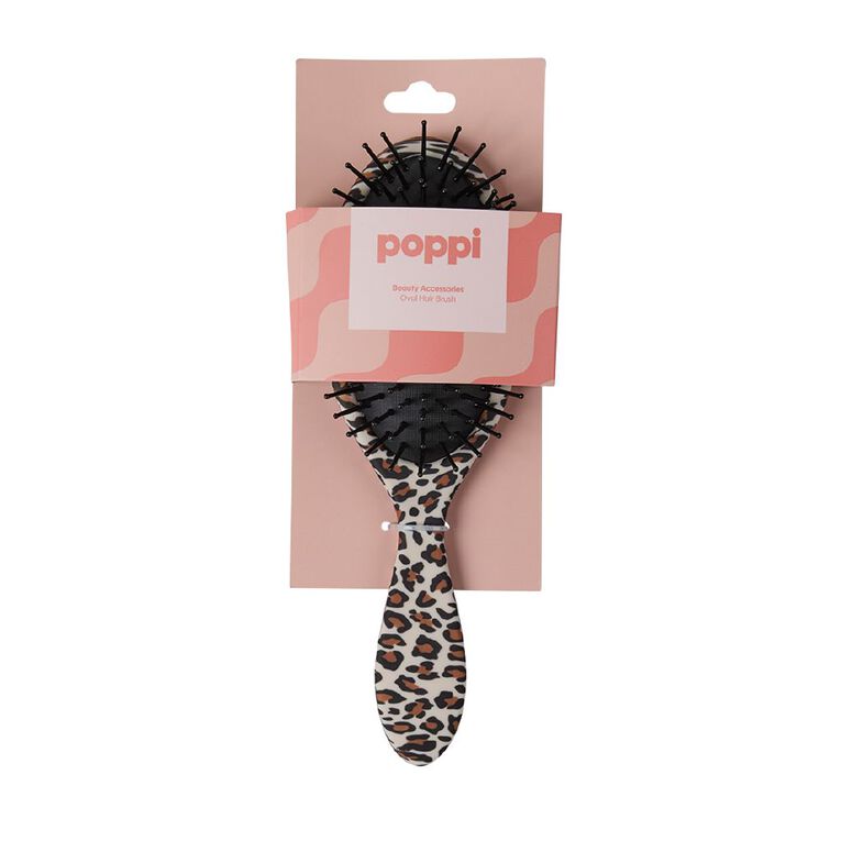 Poppi Hair Brush Leopard, , hi-res