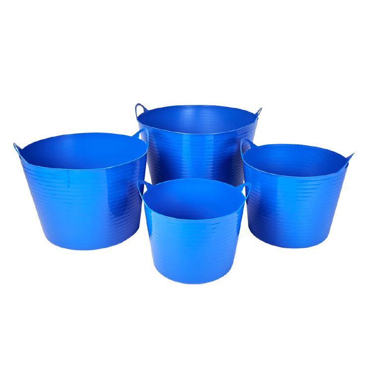 Living & Co Flexi Tub Blue Dark 26L, , hi-res