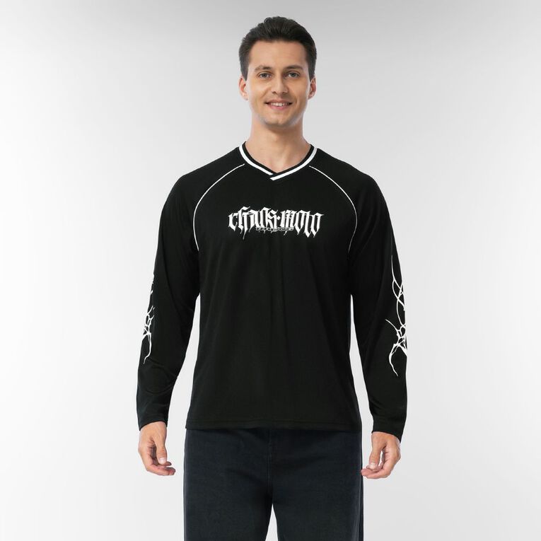 Garage Men's Mesh Football Tee, Black, hi-res