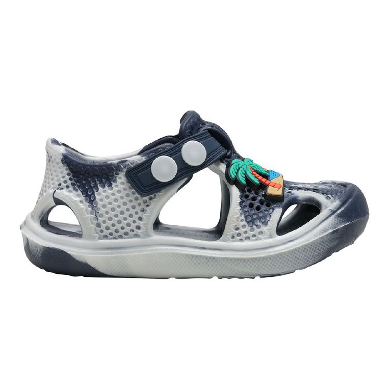 Young Original Junior Kids' Messy Kindy Shoes, Navy, hi-res