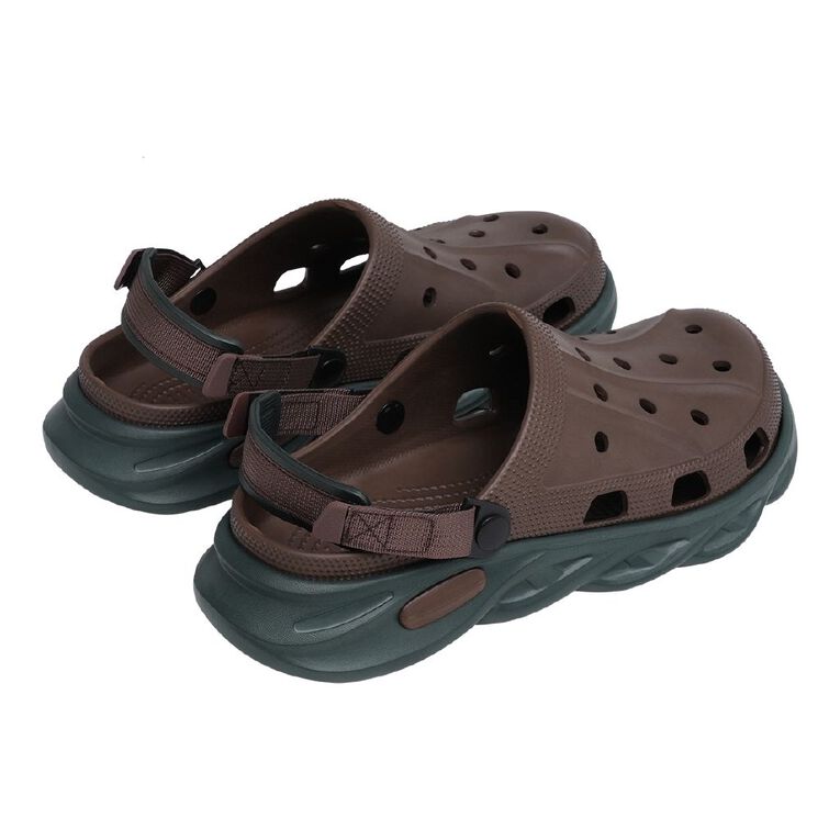 H&H Men's Intrepid Frog Clog Shoes, Brown, hi-res