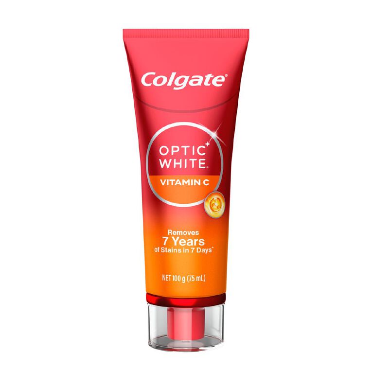 Colgate Optic White Vitamin C Toothpaste 100g, , hi-res
