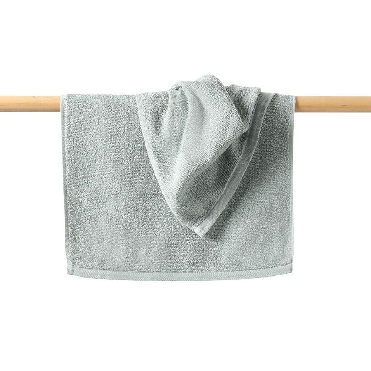 Living & Co Everyday Hand Towel 2 Pack Sage, , hi-res