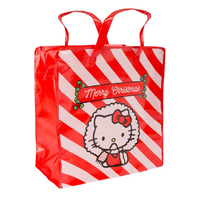 Hello Kitty Jumbo Shop Bag Stripe Red/White, , hi-res