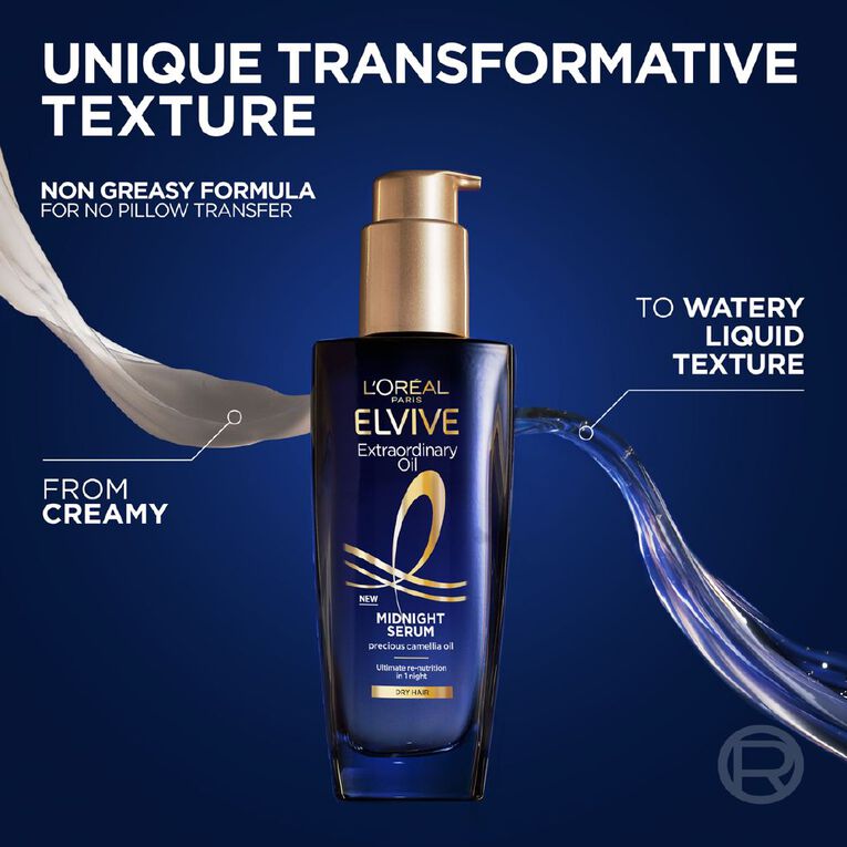 L'Oreal Paris Elvive Midnight Hair Serum 100ml 100ml, , hi-res