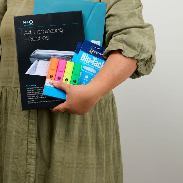 H+O Hot Laminating Pouch 80 Microns 100 Pack A4, , hi-res