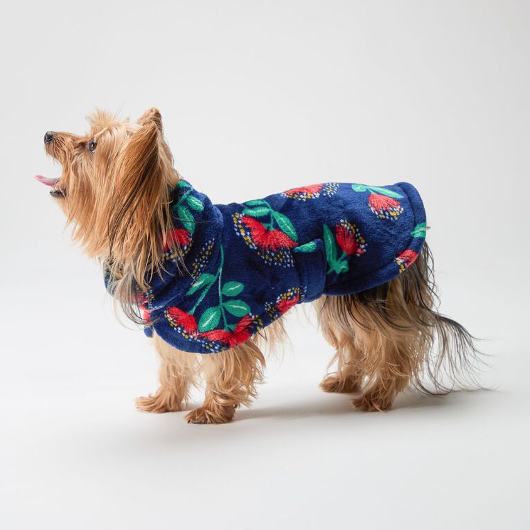 Petzone Soft Fleece Pet Coat Blue Small, , hi-res