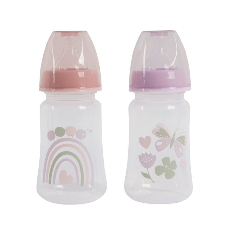 Babywise Wide Neck Bottle With Variable Flow 2 Pack, , hi-res