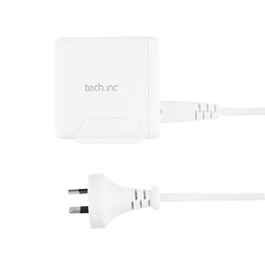 Tech.Inc 140W 3 Port USB C + USB A Gan Fast Charger TI054MB