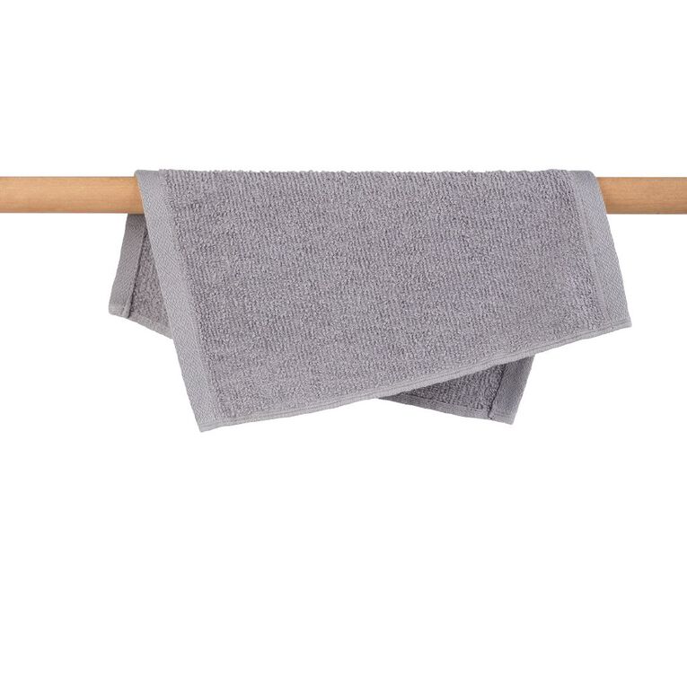 Living & Co Everyday Face Towel Grey 30cm x 30cm, , hi-res