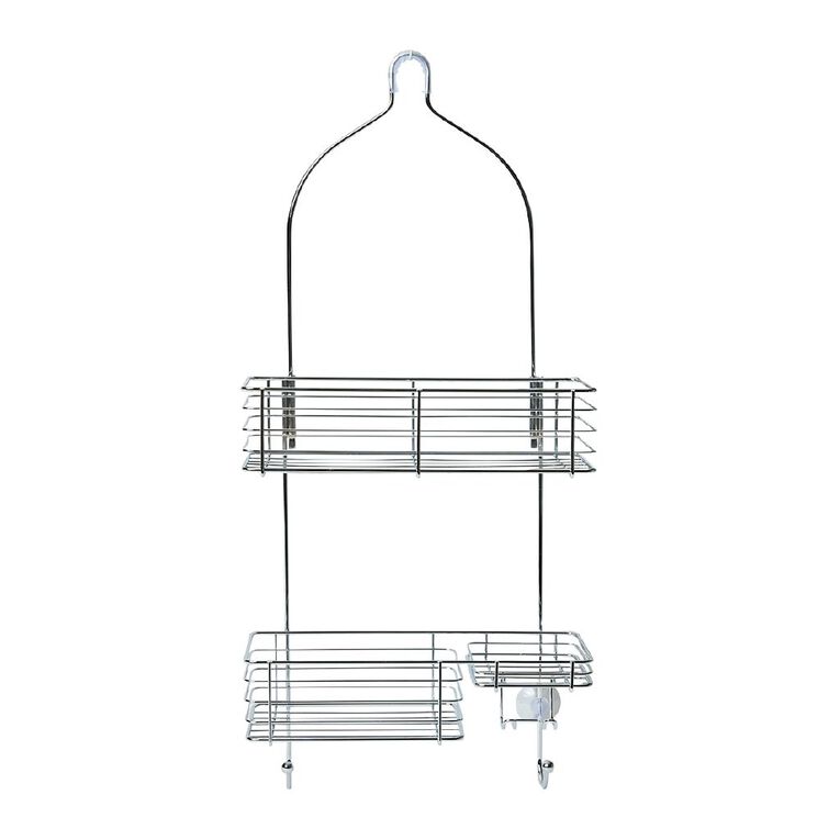 Living & Co Shower Caddy Double Silver, , hi-res