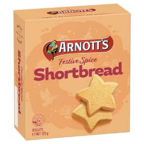 arnotts festive spiced shortbread stars biscuits 125 g