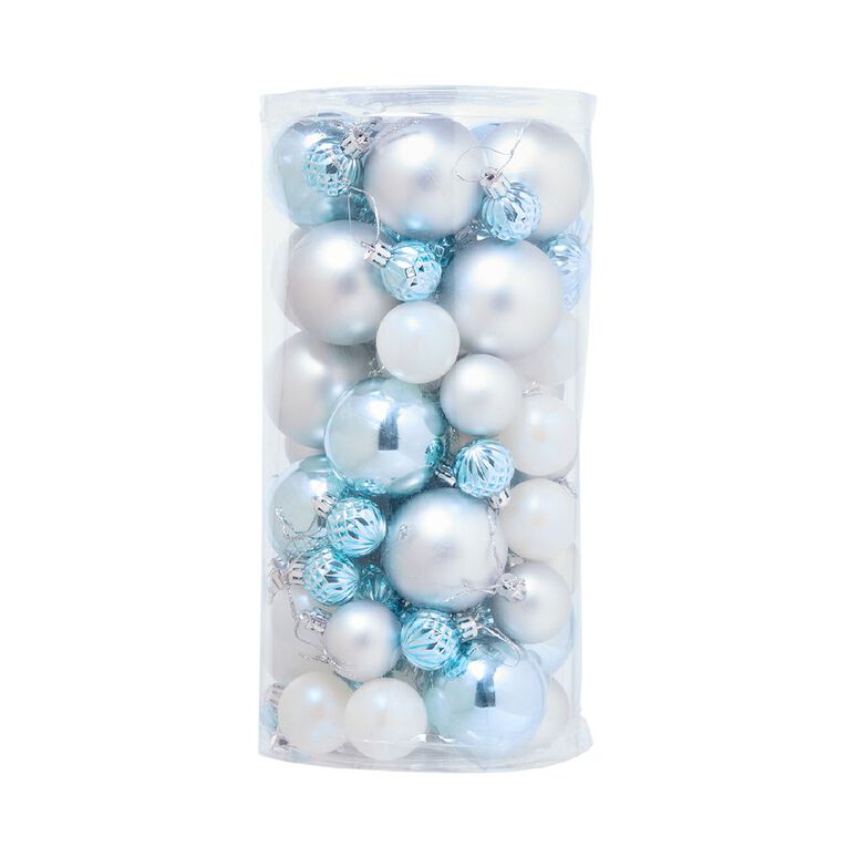 Wonderland Christmas Baubles Mixed 80 Pack, , hi-res