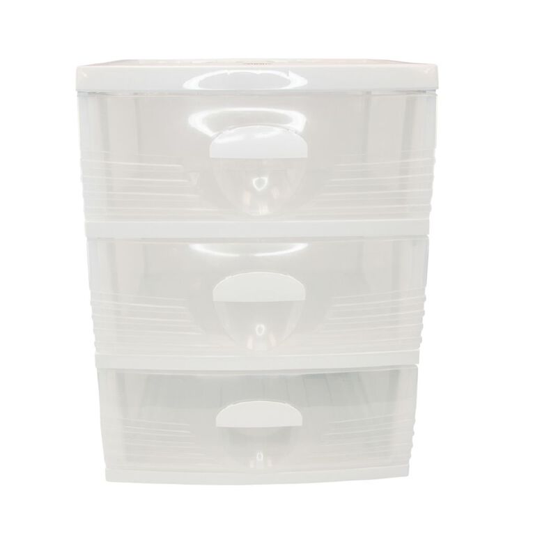 Taurus Storage Drawers A2 3 Tier White, , hi-res
