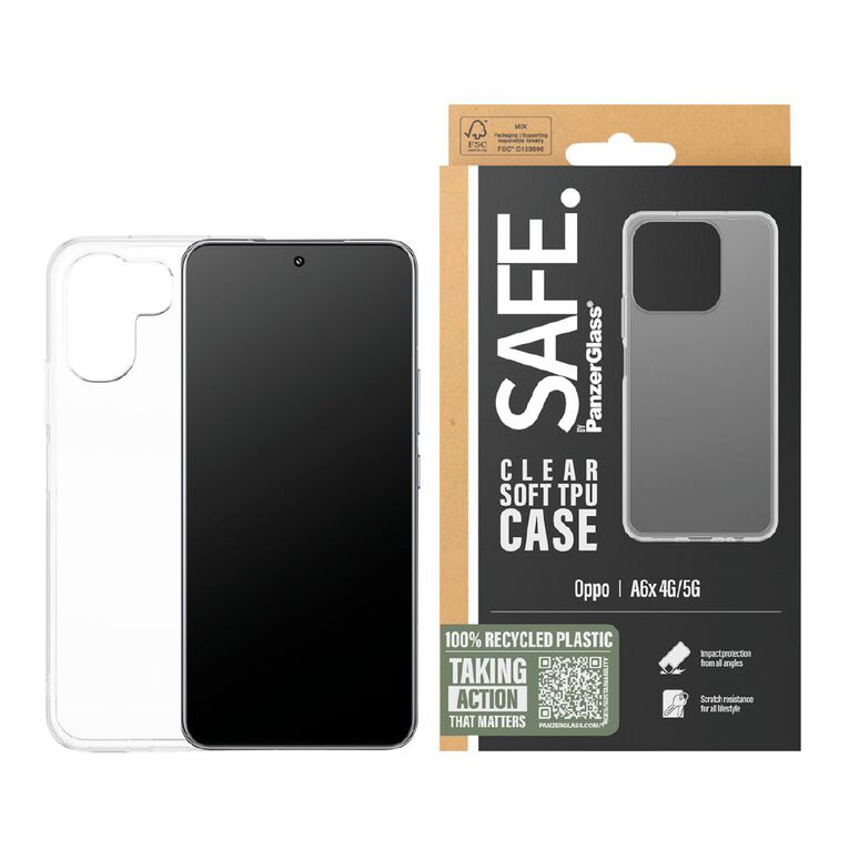 PanzerGlass Safe By Panzer Case Clear Oppo A6X 4G/5G, , hi-res