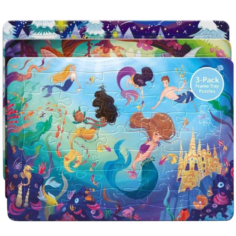 Frame Tray Puzzle 3 Pack Fairytales 35 Piece, , hi-res