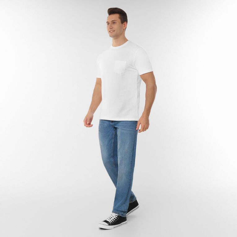 H&H Men's Regular Fit Pocket Tee, White, hi-res
