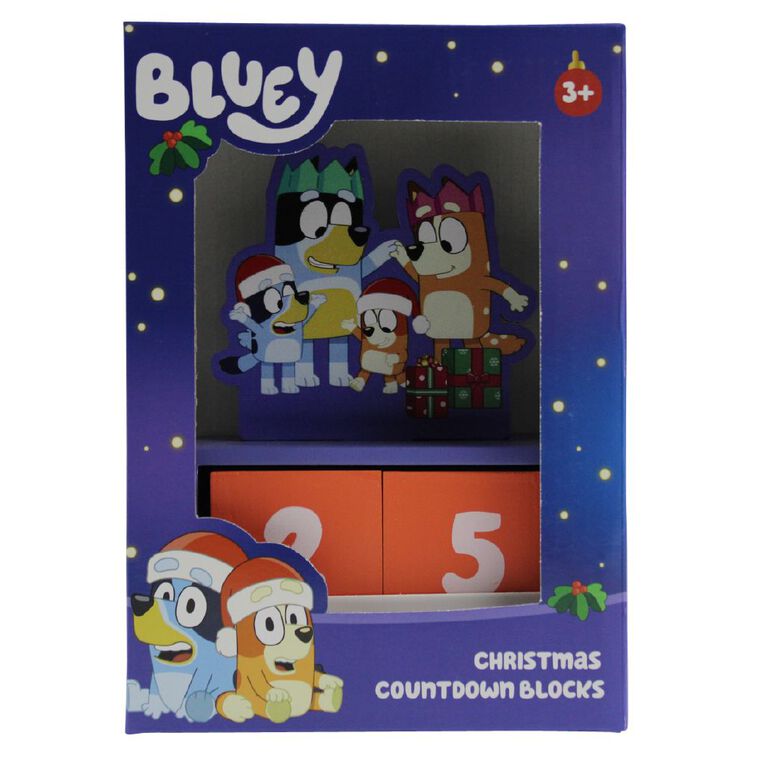 Bluey Christmas Countdown Blocks, , hi-res