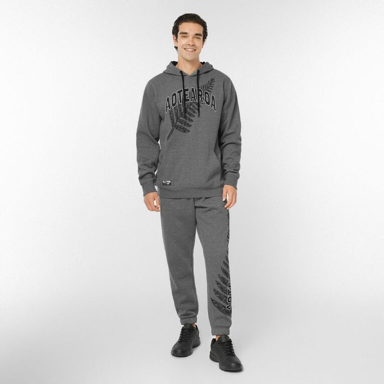 Active Intent Supporter Fleece Hoodie, Charcoal/Marle, hi-res