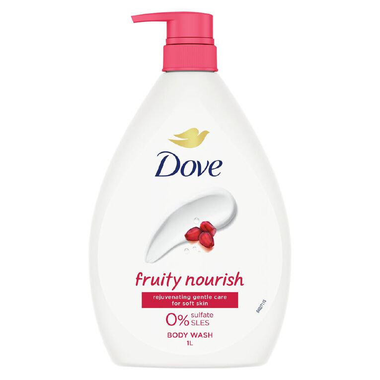 Dove Rejuvenating Pomegranate Body Wash 1L, , hi-res