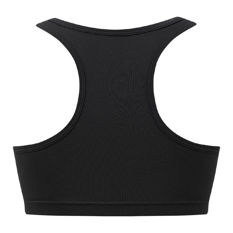 Active Intent Women's Plain Crop Top, Black, hi-res