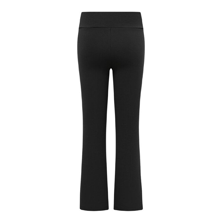 H&H Women's Brushed Back Flare Leggings, Black, hi-res