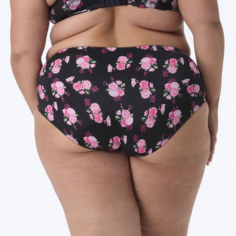 H&H Women's Ivy Lace Full Brief, Black, hi-res
