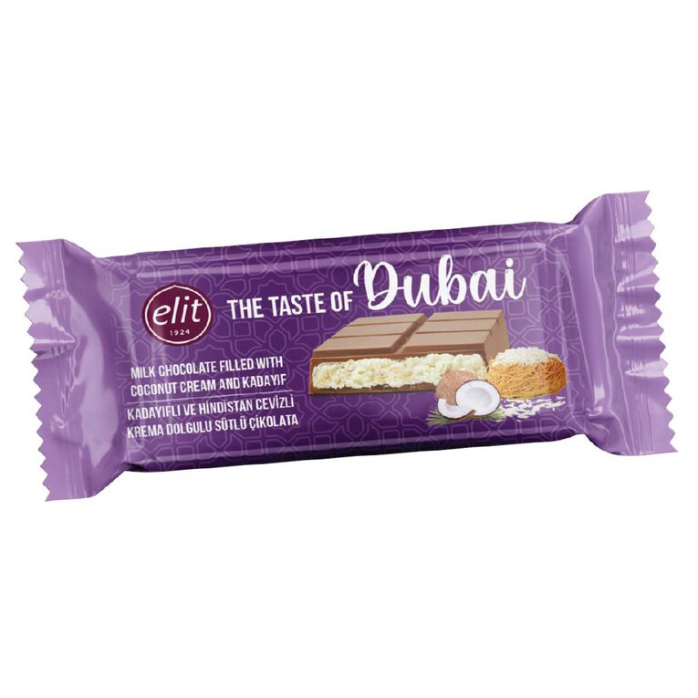 Elit Dubai Chocolate with Coconut Cream and Kadayif 90g, , hi-res