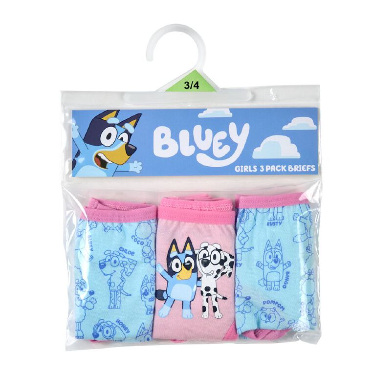 Bluey Girls' Briefs 3 Pack, Pink Light, hi-res