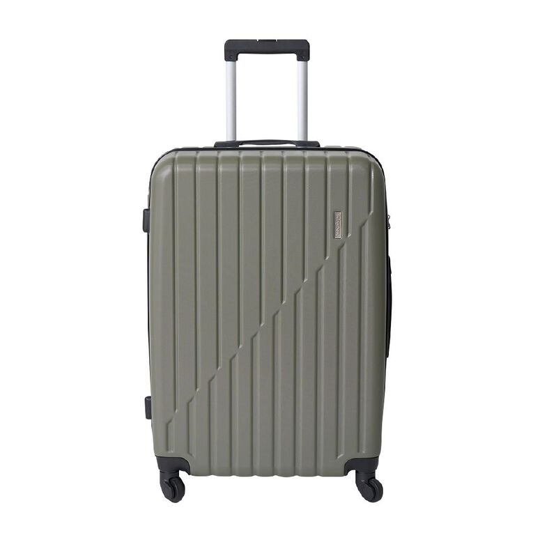 Living & Co Hard Textured Suitcases 2 Piece Set Khaki, , hi-res