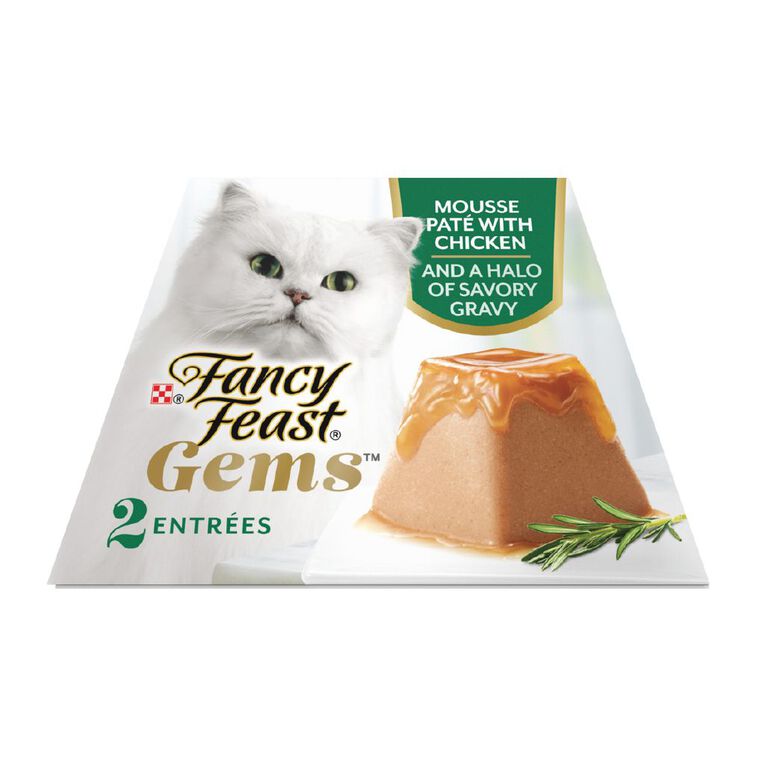 Fancy Feast Gems Chicken Mousse Wet Cat Food 2 x 57g, , hi-res