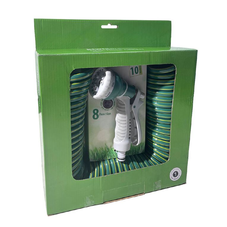 Kiwi Garden Coil Hose Green 10m, , hi-res