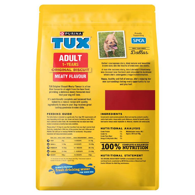 TUX Original Biscuit Meaty Recipe Dry Dog Food 2.5kg, , hi-res