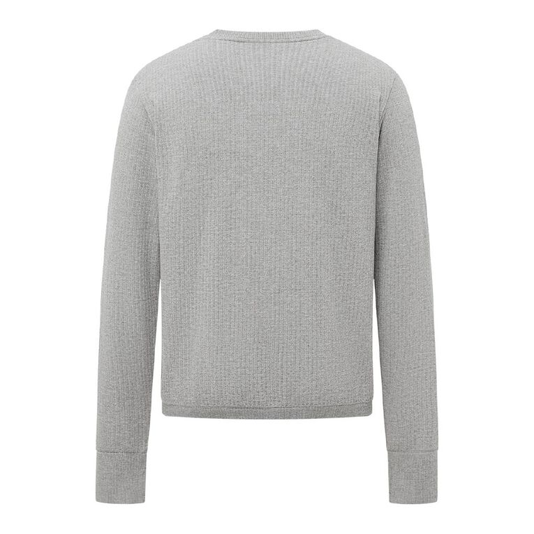 Active Intent Men's Longsleeve Seamless Top, Grey Mid, hi-res