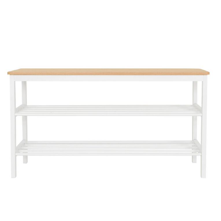 Living & Co Ava Bench Shoe Rack 3 Tier, , hi-res