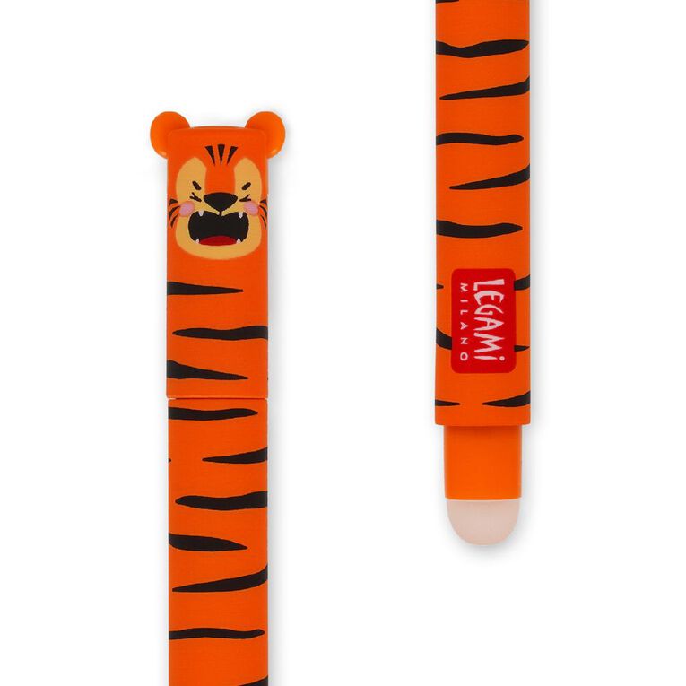 Legami Tiger Erasable Gel Pen Orange, , hi-res
