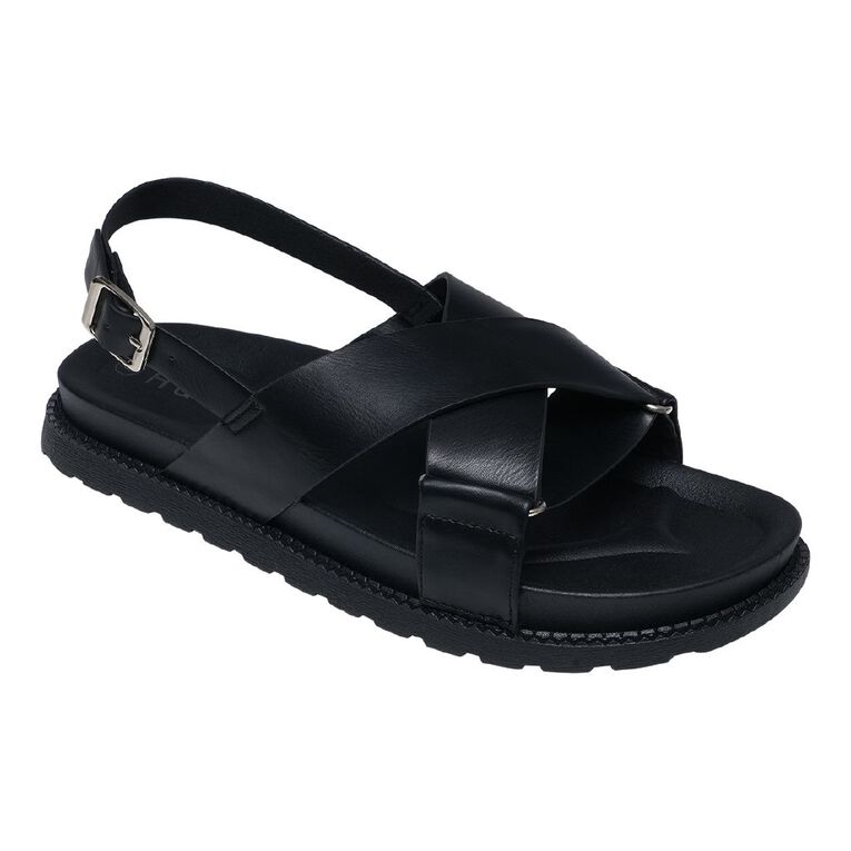 H&H Women's Xover Chunky Sandals, Black, hi-res