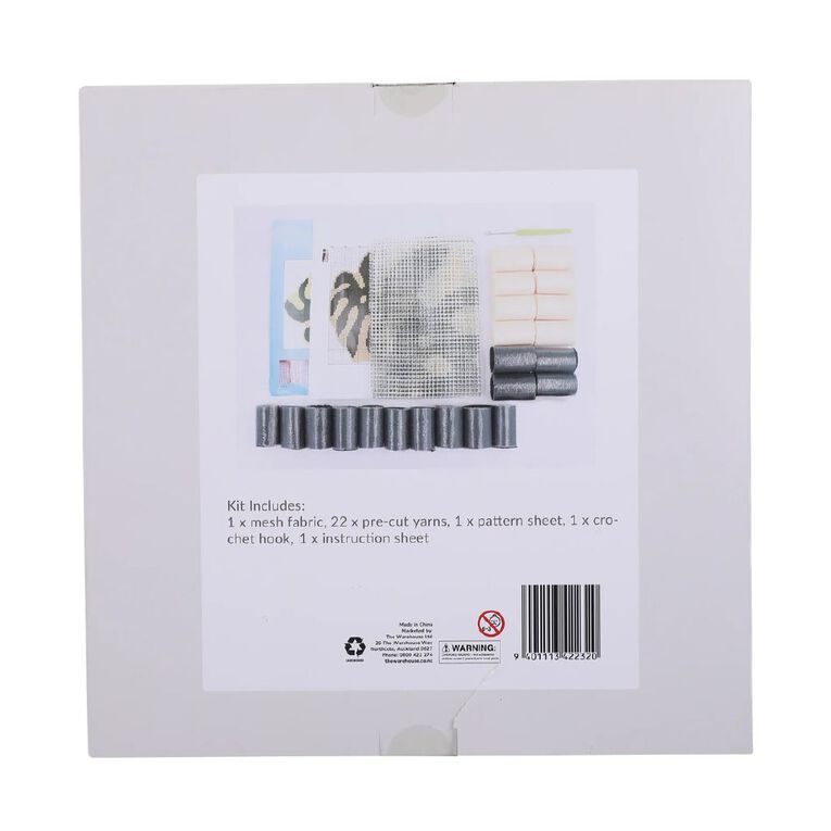 Uniti Monstera Latch Hook Rug Kit, , hi-res