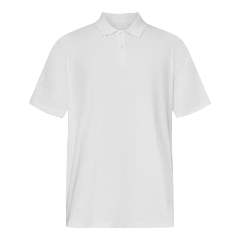 H&H Men's Relaxed Fit Polo, Cream, hi-res