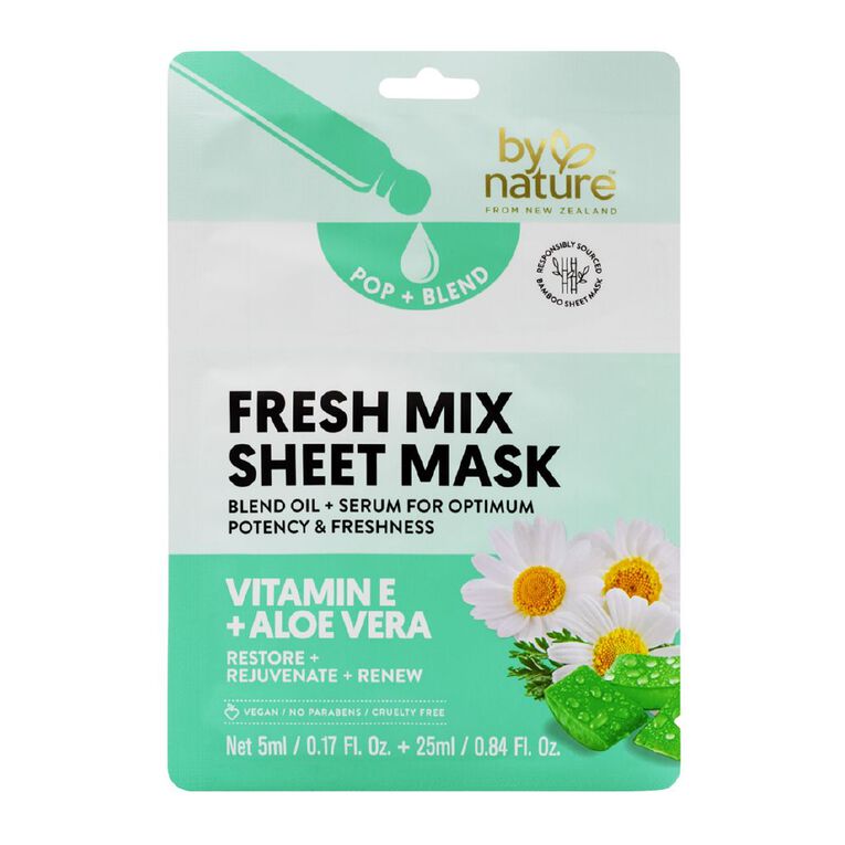 By Nature Vitamin E Fresh Mix Sheet Mask, , hi-res
