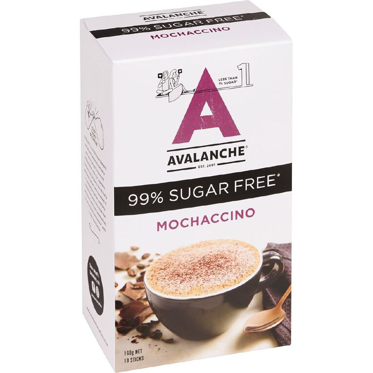 Avalanche 99% Sugar Free Mochaccino 10 Pack, , hi-res
