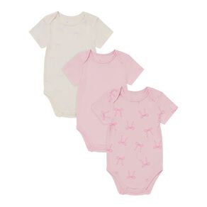 Young Original Baby Short Sleeve Printed Bodysuit 3 Pack