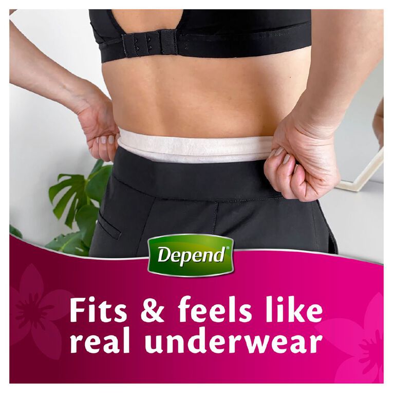 Depend Real Fit Regular Underwear Female Medium, , hi-res