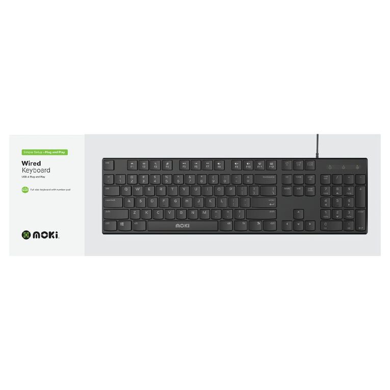 Moki USB Wired Keyboard, , hi-res