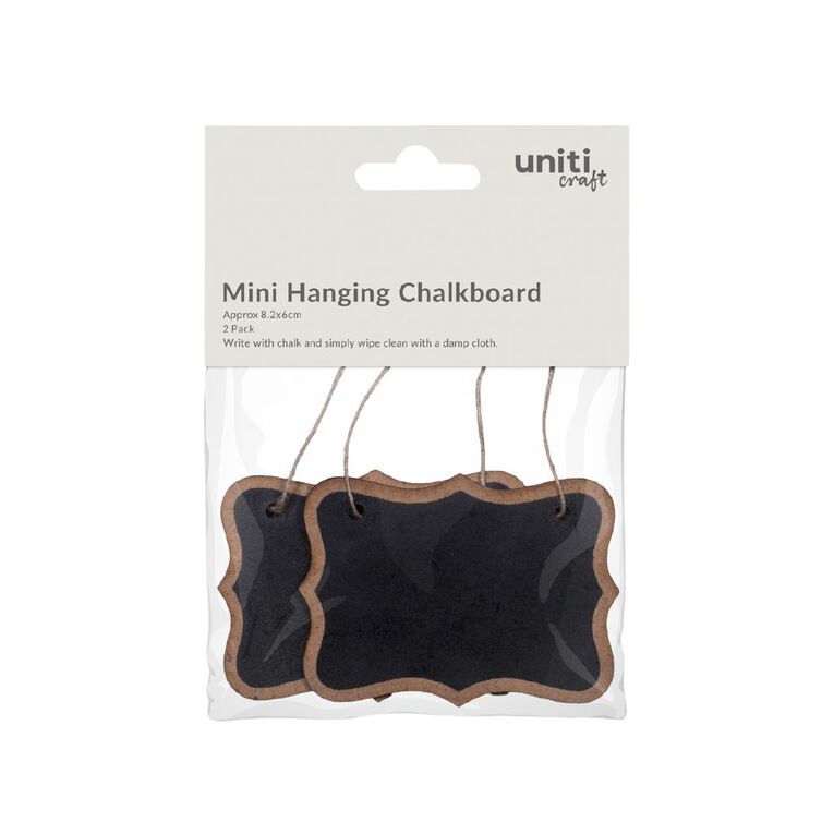 Hanging Mini Chalkboard Sign Braces W 3.25 X H 2.5in, , hi-res