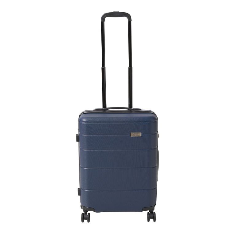 Living & Co 50cm Hard Carry On Suitcase Navy, , hi-res